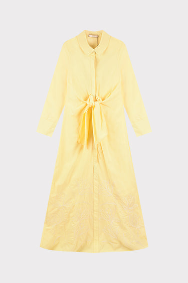 שמלת רקמה קשירה BUTTER