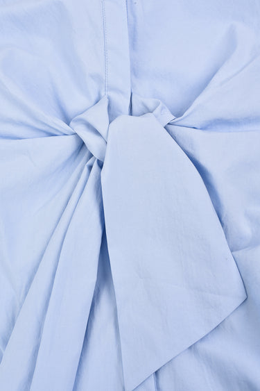 שמלת רקמה קשירה SKY BLUE