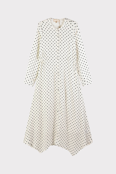 שמלת נקודות WHITE