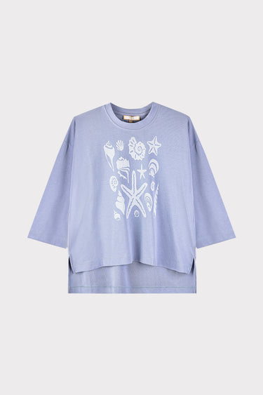 חולצת פרינט SKY BLUE