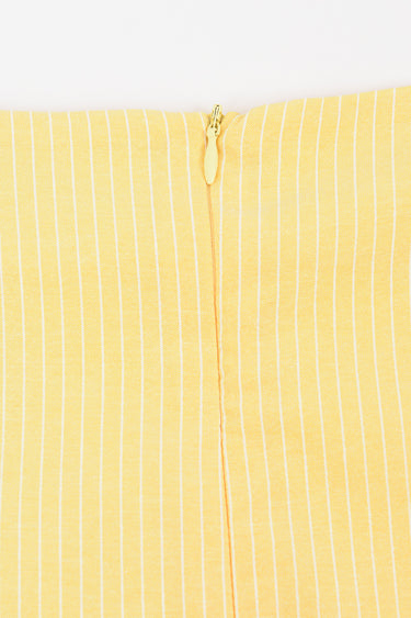 חצאית גזרת A פסים YELLOW