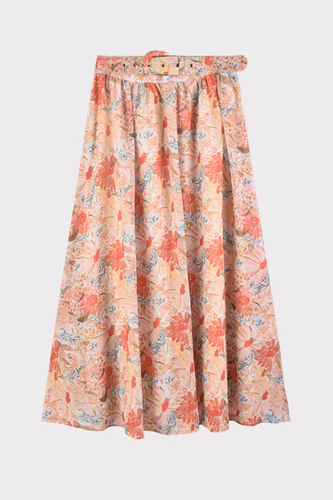 חצאית פרחונית אלגנטית ORANGE