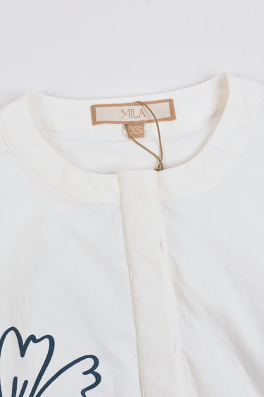 טופ עם פרח סיליקון MILK PETROL