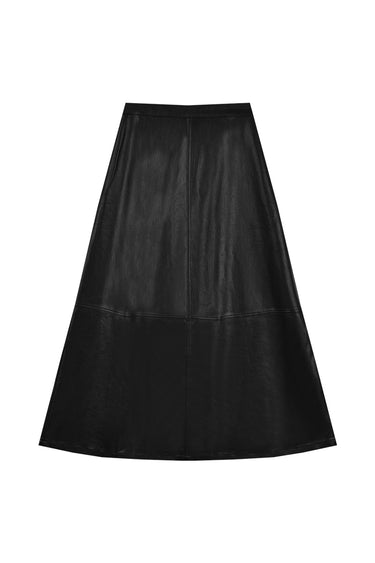 חצאית עור BLACK