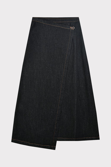 חצאית גינס מעטפת BLACK
