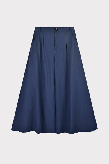 חצאית עם קפלונים NAVY