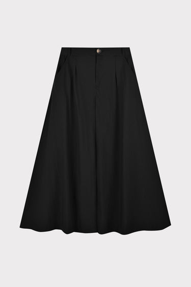 חצאית עם קפלונים BLACK
