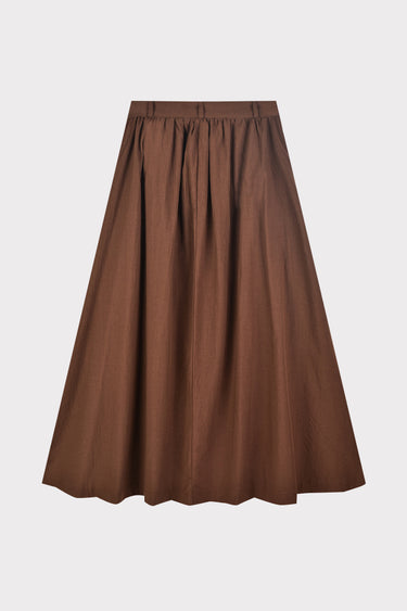 חצאית עם קפלונים BROWN