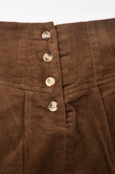 חצאית קורדרוי BROWN