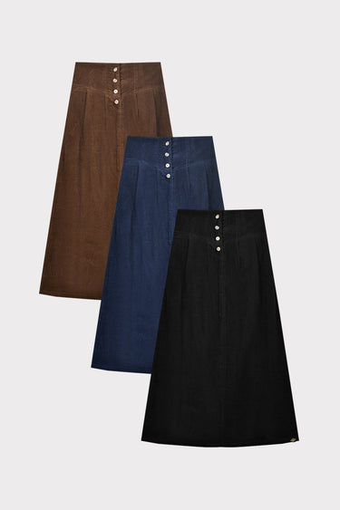 חצאית קורדרוי NAVY