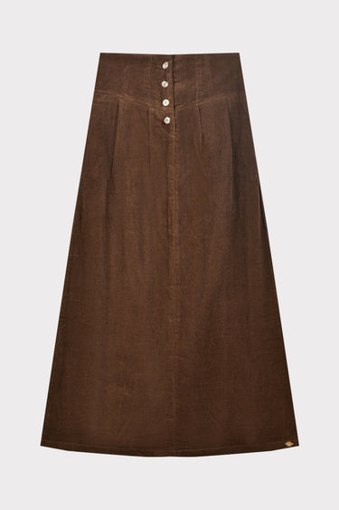 חצאית קורדרוי BROWN