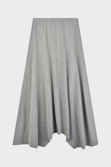 חצאית בייסיק אסימטרית GREY
