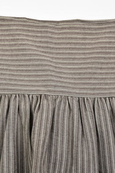 חצאית עם גסקה פסים GREY