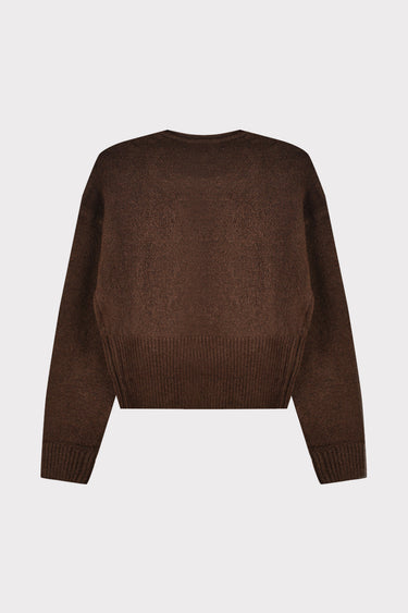 קרדיגן מעטפת עם כפתורים BROWN