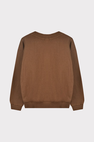 פוטר עם רקמה BROWN