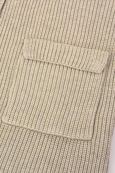 קרדיגן סריג עבה BEIGE