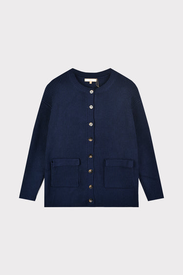 קרדיגן סריג עבה NAVY