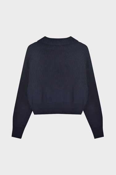 סריג עם חצי רוכסן NAVY