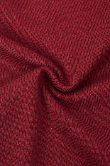 סריג עם פפיונים קטיפה BURGUNDY