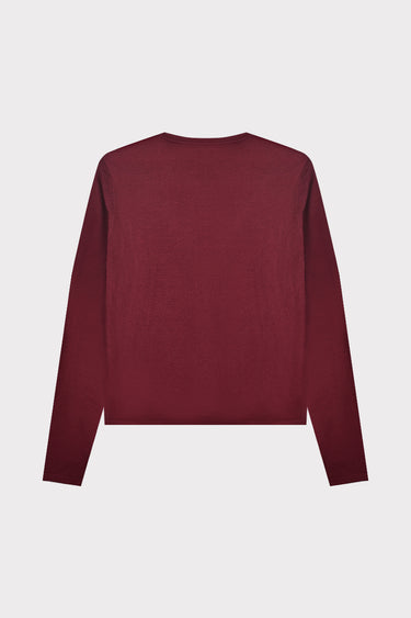 סריג עם פפיונים קטיפה BURGUNDY