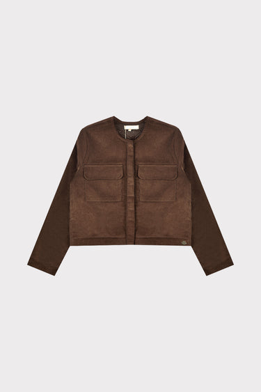 גקט קורדרוי BROWN