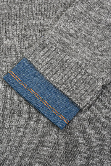 סריג עם צווארון גינס GREY