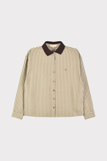 שמלת סריג משולבת BROWN