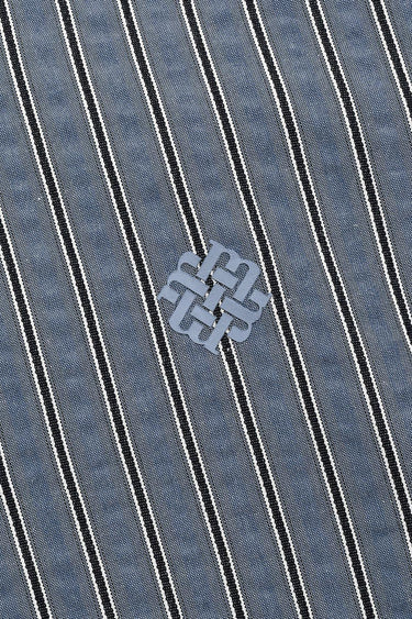 שמלת סריג משולבת BLUE