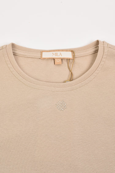 חולצת בייסיק BEIGE