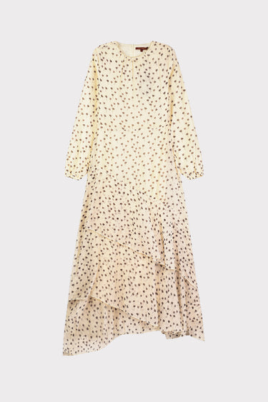 שמלת פרינט קומות BEIGE