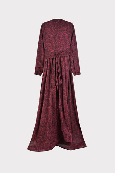 שמלת מעטפת אלגנטית BURGUNDY