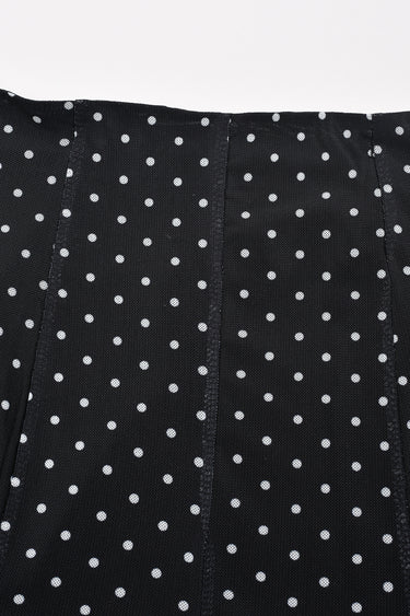 חצאית מש עם פרינט BLACK