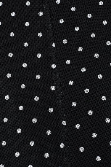 חצאית מש עם פרינט BLACK