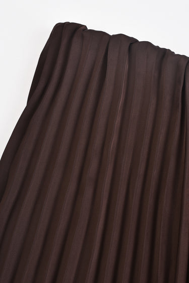 חצאית פליסה סאטן אסימטרית BROWN