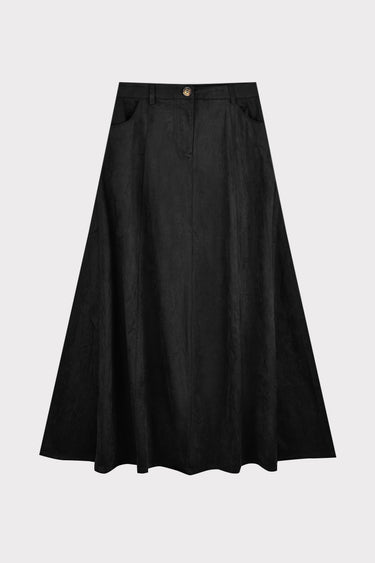 חצאית זמש מתרחבת BLACK