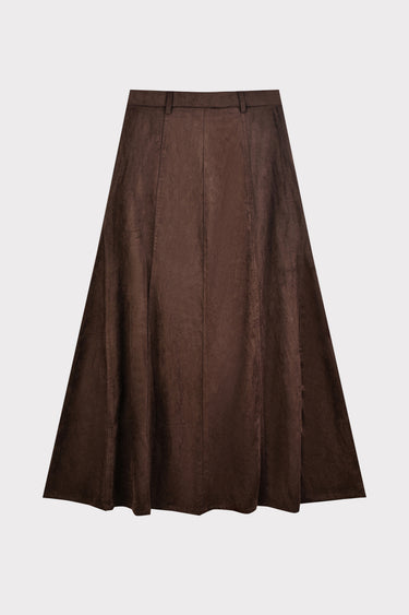 חצאית זמש מתרחבת BROWN