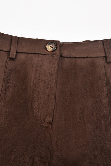 חצאית זמש מתרחבת BROWN
