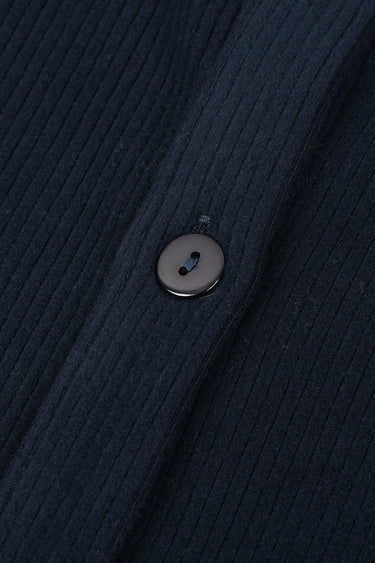 קרדיגן ריב כפתורים NAVY
