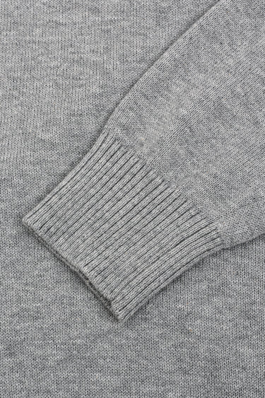 חולצת בייסיק סריג LIGHT GRAY