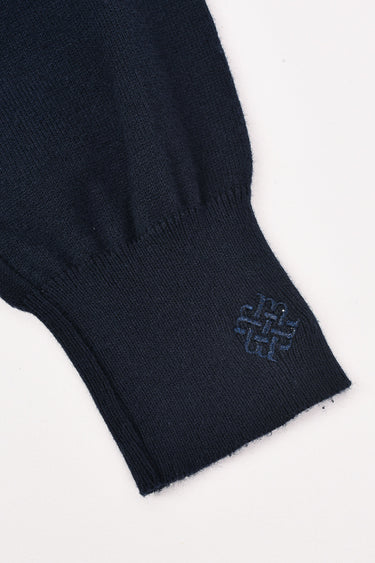 חולצת סריג עם רוכסן NAVY