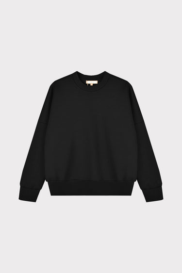 חולצת סקובה סיומת ריבס BLACK