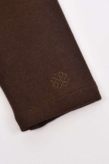 טופ בייסיק עם רוכסן BROWN