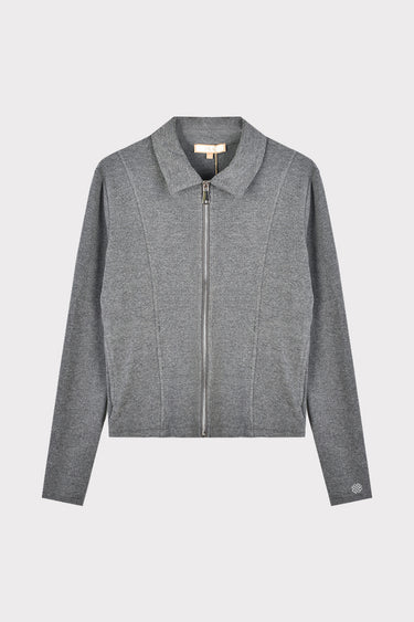 טופ בייסיק עם רוכסן GREY