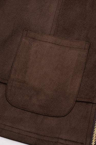 גקט זמש BROWN