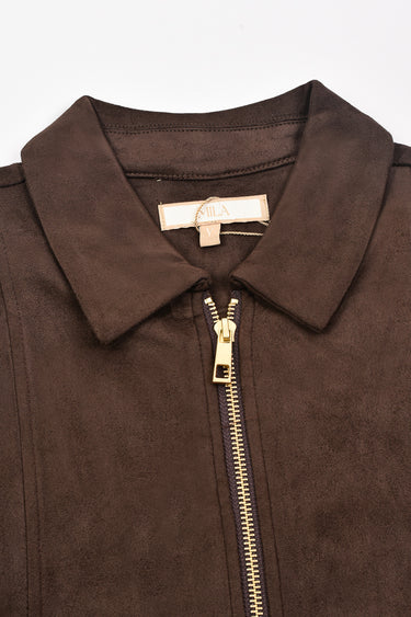 גקט זמש BROWN