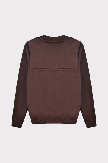 קרדיגן עם צעיף BROWN