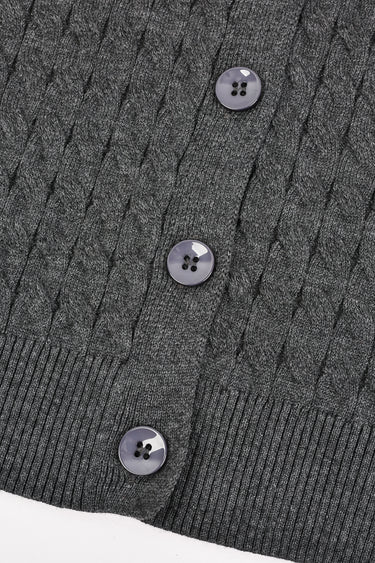 קרדיגן סריג צמות GREY