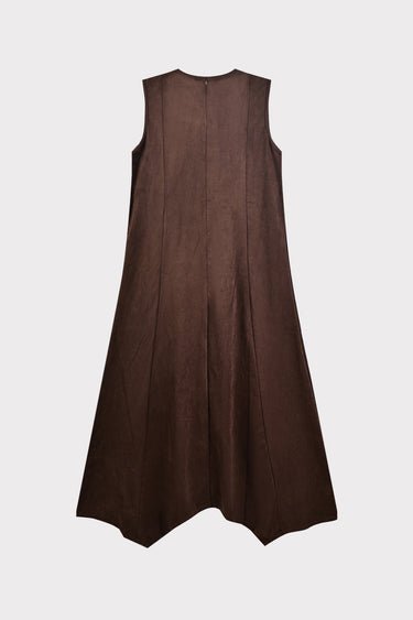 סרפן אסימטרי זמש BROWN