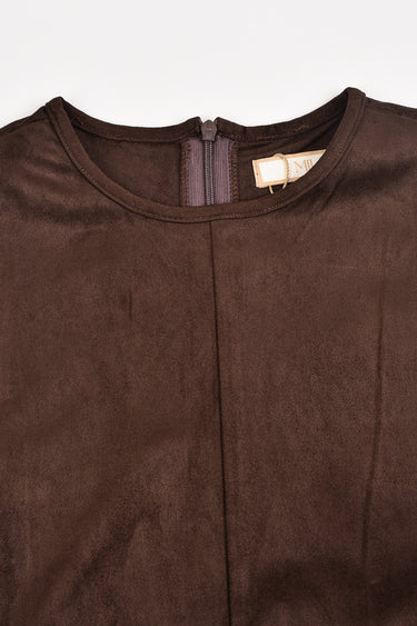 סרפן אסימטרי זמש BROWN