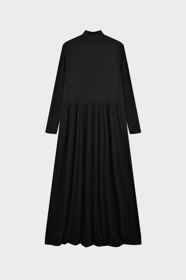 שמלת ריב עם כיווץ במותן BLACK
